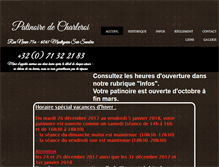 Tablet Screenshot of patinoire.be